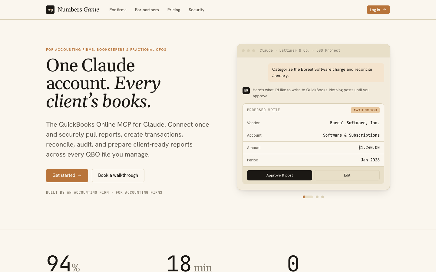 The Numbers Game AI website